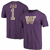 Washington Huskies Fanatics Branded Purple Greatest Dad Tri Blend T-Shirt,baseball caps,new era cap wholesale,wholesale hats